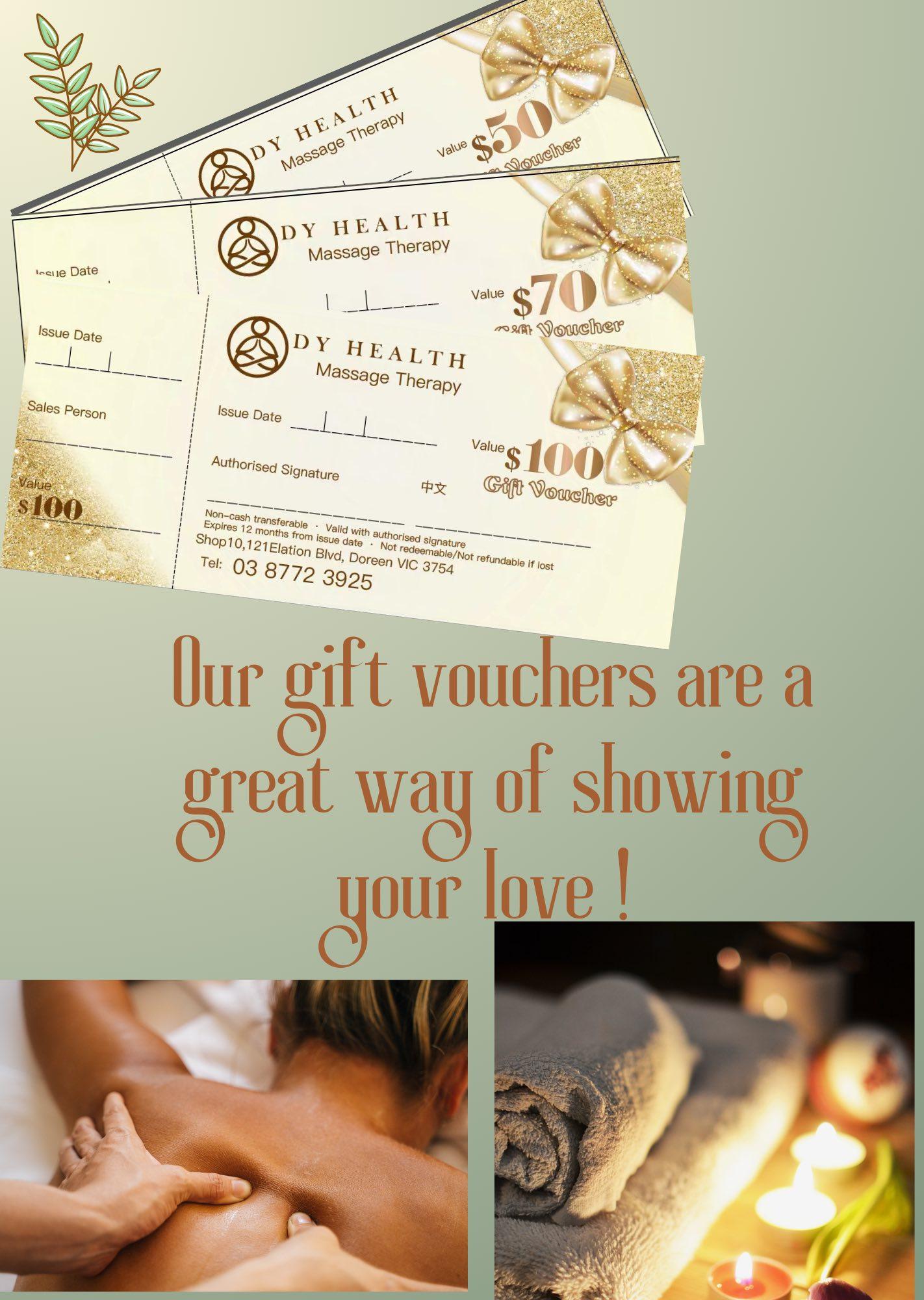 DY Health Gift Vouchers